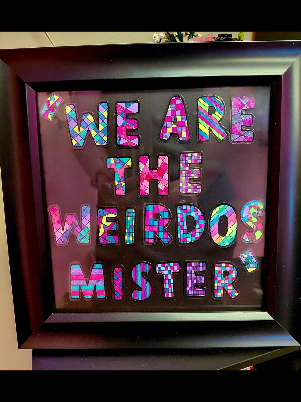 We Are The Weirdos Mister Framed Wall Art - Multicolor